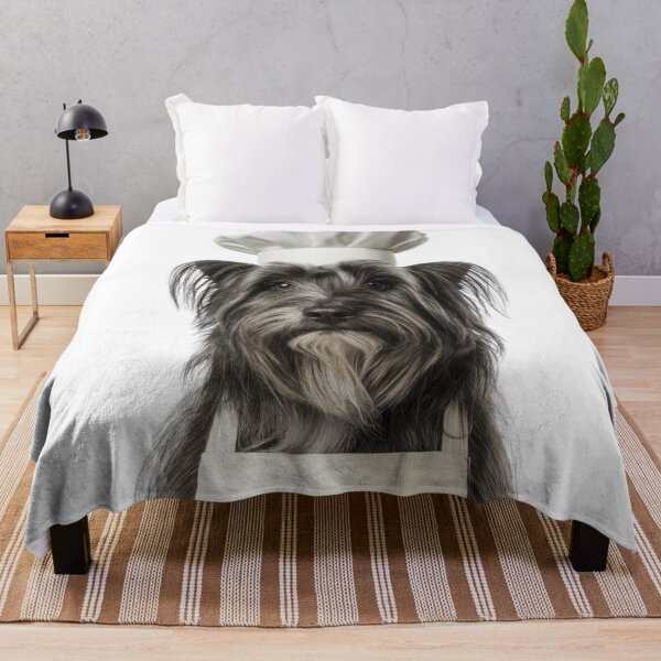 Item preview, Skye Terrier Chef Dog Funny Cooking Apron Hat Cute Pet Portrait designed and sold by LazyOwlStore.