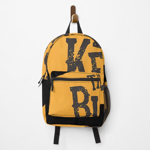 Item preview, Distressed Black Block Lettering Yellow Rounded Box designed and sold by LessyKBear.