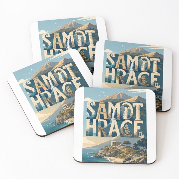 Item preview, Samothrace Greece Aegean Coast with Ancient Greek Ruins and Mount Saos designed and sold by StampMyPassport.