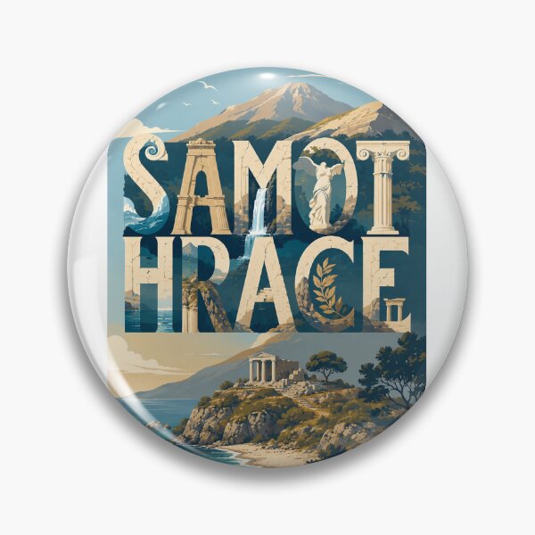 Item preview, Samothrace Greece Aegean Coast with Ancient Greek Ruins and Mount Saos designed and sold by StampMyPassport.