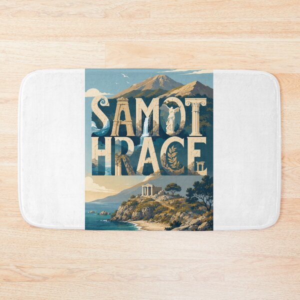 Item preview, Samothrace Greece Aegean Coast with Ancient Greek Ruins and Mount Saos designed and sold by StampMyPassport.