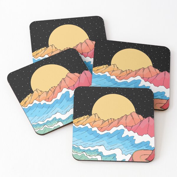 Item preview, The night ocean road designed and sold by Swadeillustrations.