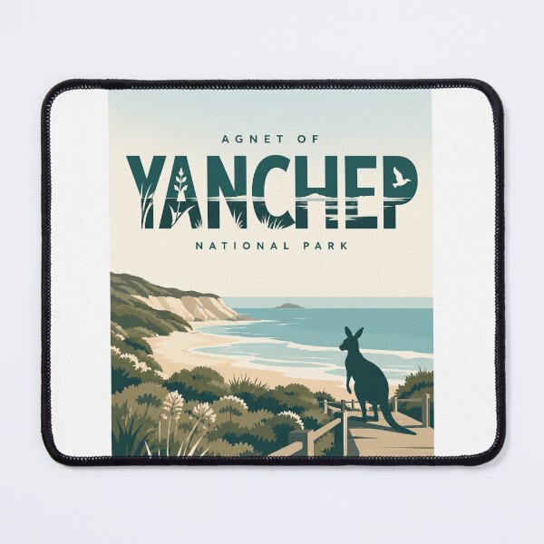 Item preview, Yanchep National Park Western Australia Coast with Kangaroo and Indian Ocean designed and sold by StampMyPassport.