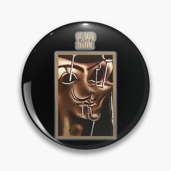 Item preview, Golden Face Mask White Spikes Framed designed and sold by bayu susilo.