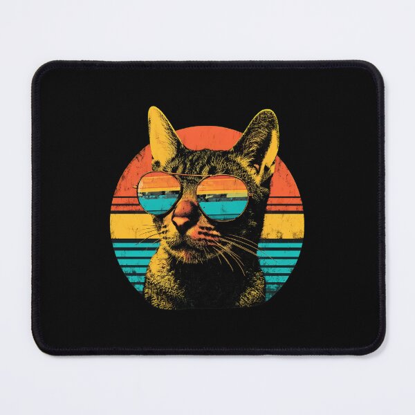 Item preview, Retro Cat Sunglasses Sunset Vintage Style designed and sold by OlyvieArt.