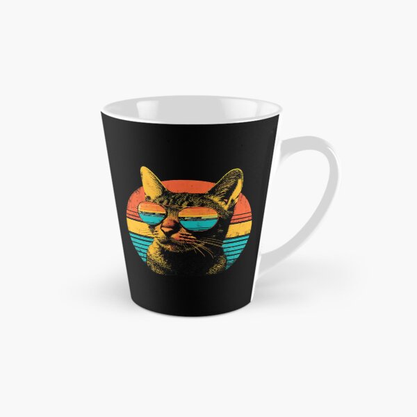 Item preview, Retro Cat Sunglasses Sunset Vintage Style designed and sold by OlyvieArt.