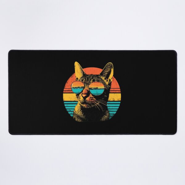 Item preview, Retro Cat Sunglasses Sunset Vintage Style designed and sold by OlyvieArt.