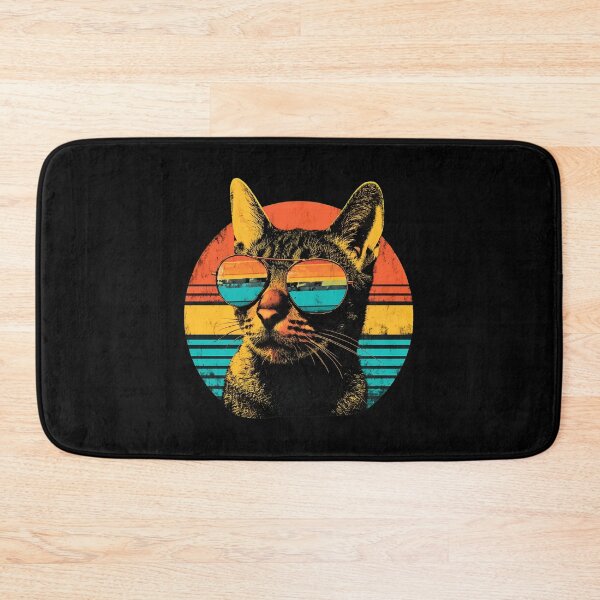Item preview, Retro Cat Sunglasses Sunset Vintage Style designed and sold by OlyvieArt.