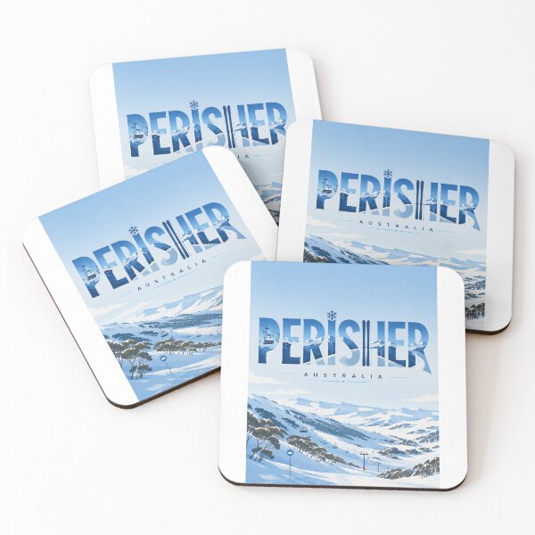 Item preview, Perisher Australia Snowy Mountains Ski Slopes in Kosciuszko National Park designed and sold by StampMyPassport.