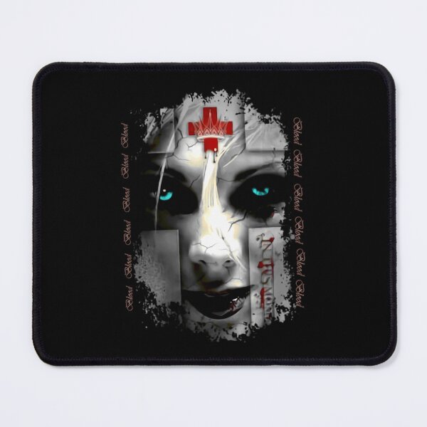 Item preview, Face With Cyan Eyes Red Cross Crown designed and sold by bayu susilo.