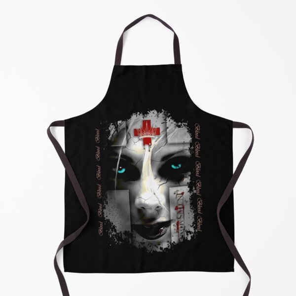 Item preview, Face With Cyan Eyes Red Cross Crown designed and sold by bayu susilo.