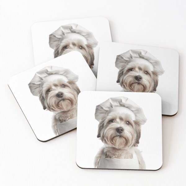 Item preview, Dandie Dinmont Terrier Chef Dog Funny Cooking Apron Hat designed and sold by LazyOwlStore.
