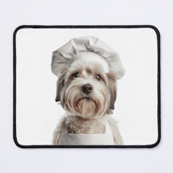 Item preview, Dandie Dinmont Terrier Chef Dog Funny Cooking Apron Hat designed and sold by LazyOwlStore.