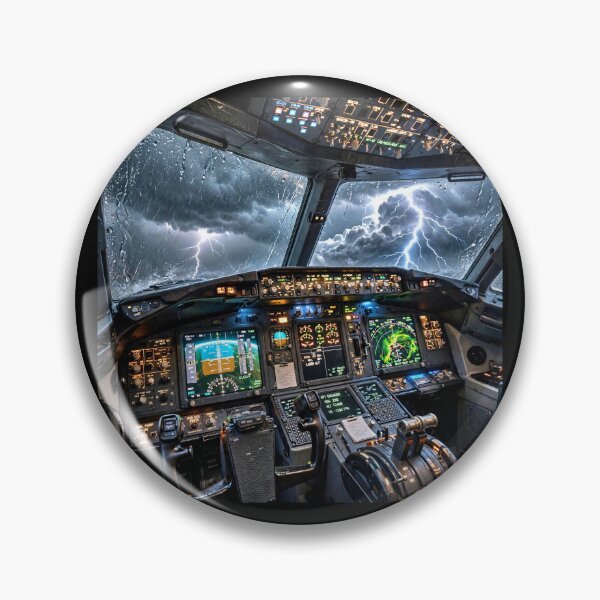 Item preview, Airplane under Storm designed and sold by AwesomeDigiShop.