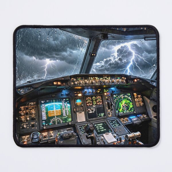 Item preview, Airplane under Storm designed and sold by AwesomeDigiShop.