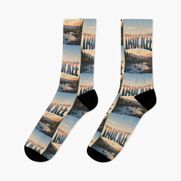 Item preview, Truckee California Sierra Nevada Riverfront with Historic Mountain Town designed and sold by StampMyPassport.