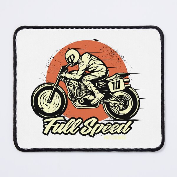 Item preview, Full Speed Vintage Motorcycle Flat Track Racing Graphic designed and sold by heedooppod.