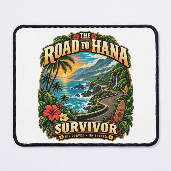 Item preview, Road To Hana Survivor Maui Hawaii Travel Vintage Tropical designed and sold by ZIGLWORKS.