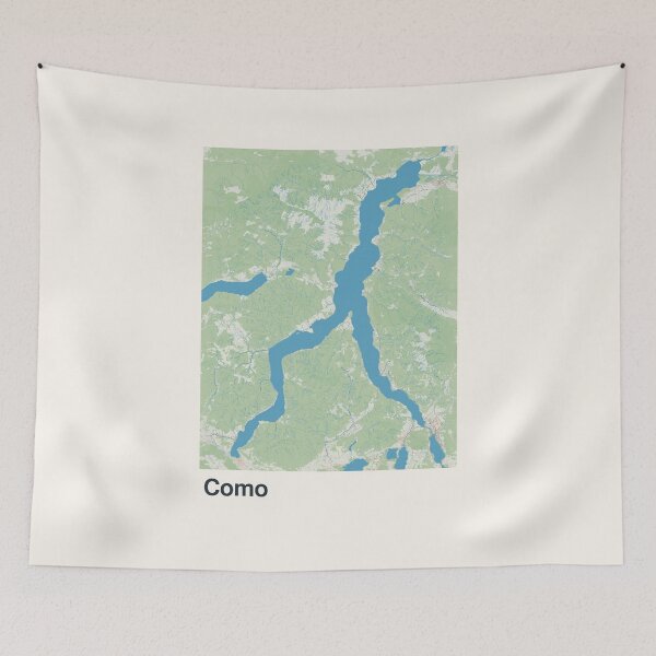 Item preview, Como Minimalistic Map Art designed and sold by MapsNerd.