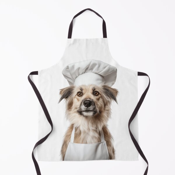 Item preview, Pyrenean Shepherd Chef Dog Funny Cooking Apron Hat Cute Pet Portrait designed and sold by LazyOwlStore.