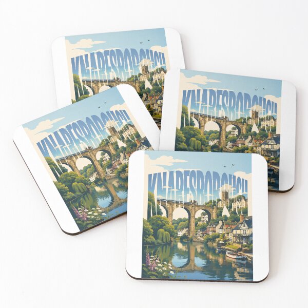 Item preview, Knaresborough Yorkshire River Nidd with Historic Viaduct and Riverside Town designed and sold by StampMyPassport.