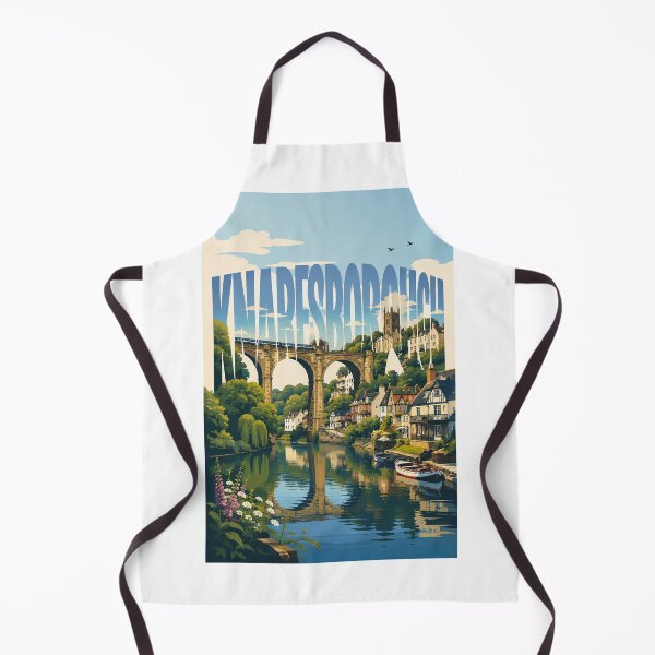 Item preview, Knaresborough Yorkshire River Nidd with Historic Viaduct and Riverside Town designed and sold by StampMyPassport.