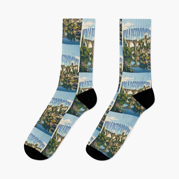 Item preview, Knaresborough Yorkshire River Nidd with Historic Viaduct and Riverside Town designed and sold by StampMyPassport.