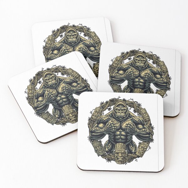 Item preview, Powerful Tribal Gorilla Jungle Guardian designed and sold by Romgora.