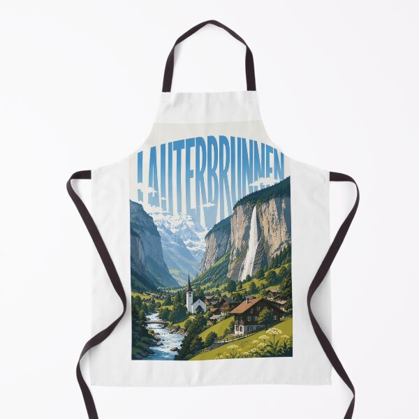 Item preview, Lauterbrunnen Switzerland Alpine Valley with Staubbach Falls and Bernese Alps designed and sold by StampMyPassport.