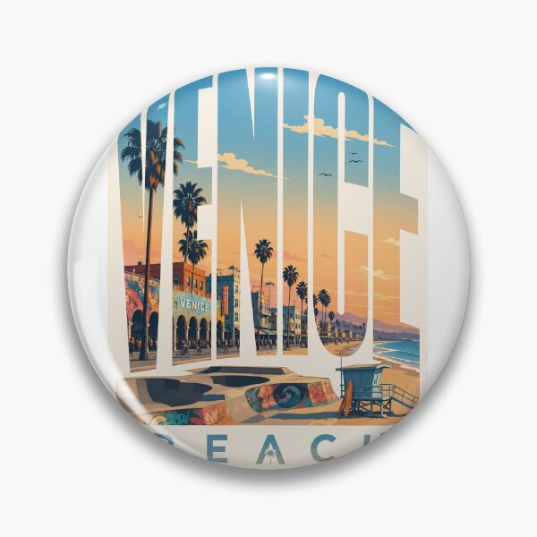Item preview, Venice Beach California Boardwalk with Palm Trees and Pacific Coast Sunset designed and sold by StampMyPassport.