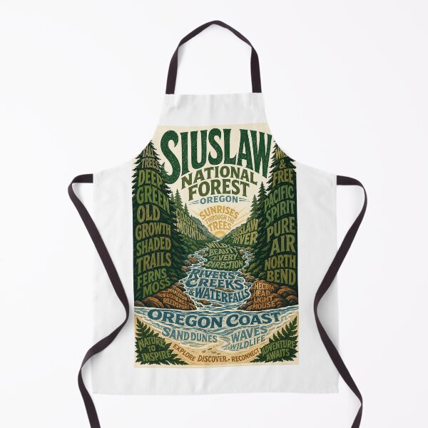 Item preview, Siuslaw National Forest Oregon Coast with Rivers, Headlands and Pacific Shore designed and sold by StampMyPassport.