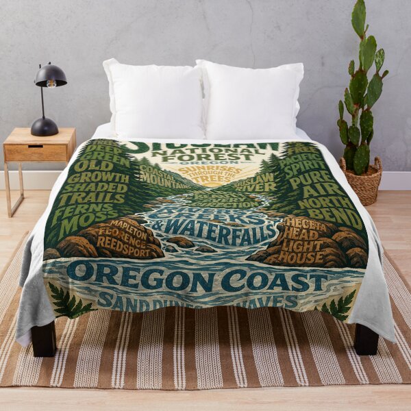 Item preview, Siuslaw National Forest Oregon Coast with Rivers, Headlands and Pacific Shore designed and sold by StampMyPassport.