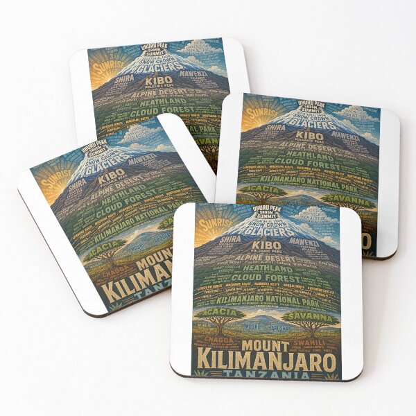 Item preview, Mount Kilimanjaro Tanzania from Savanna to Uhuru Peak and Kibo Summit designed and sold by StampMyPassport.