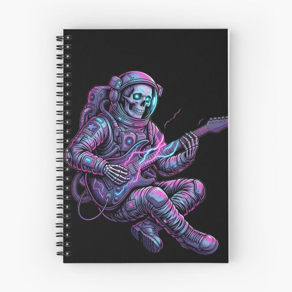Item preview, Cosmic Skeleton Astronaut - Electric Guitar Galaxy Rocker Art designed and sold by ZoneMerch.