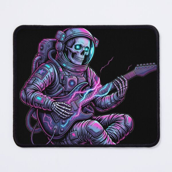 Item preview, Cosmic Skeleton Astronaut - Electric Guitar Galaxy Rocker Art designed and sold by ZoneMerch.