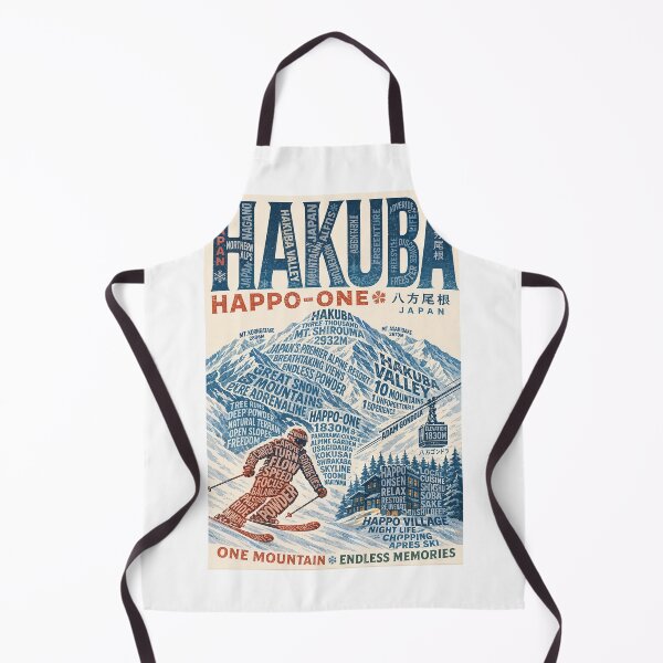 Item preview, Hakuba Japan Alpine Peaks with Happo One and Northern Alps Ski Country designed and sold by StampMyPassport.