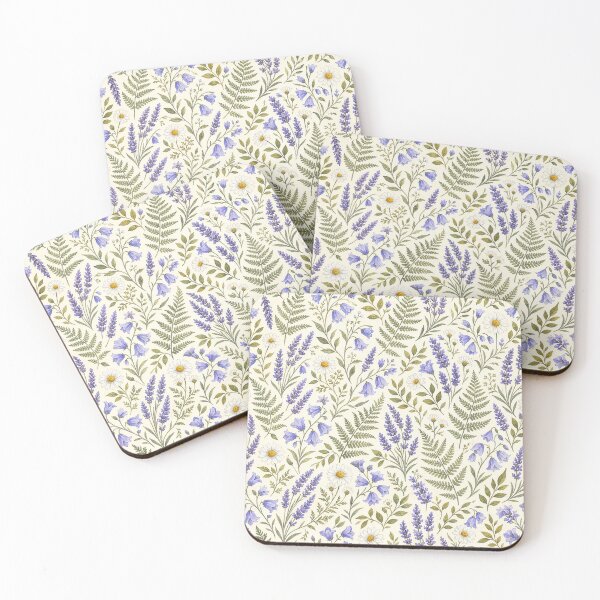 Item preview, Lavender Wildflower Seamless Pattern designed and sold by Thanat Pattern Studio.