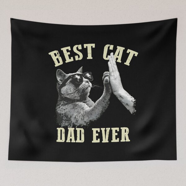 Item preview, Best Cat Dad Ever Sunglasses Cat High Five designed and sold by OlyvieArt.