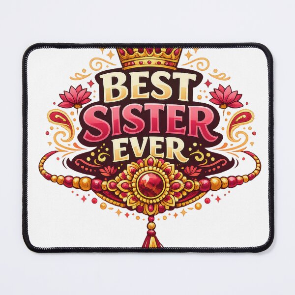Item preview, Best Sister Ever – Funny Raksha Bandhan Rakhi & Crown Design designed and sold by digitallyyour.