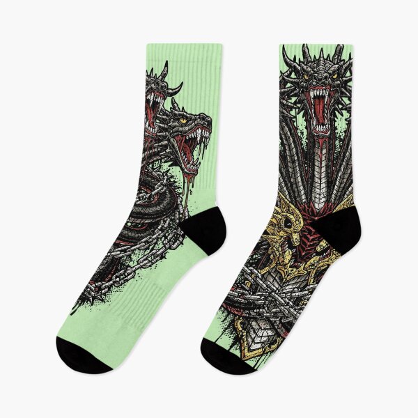 Artikelvorschau, Mythical Hydra Multi-Head Dragon Dark Art entworfen und verkauft von Romgora.