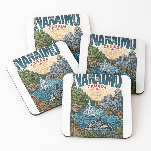 Item preview, Nanaimo British Columbia Harbour, Vancouver Island and Salish Sea designed and sold by StampMyPassport.