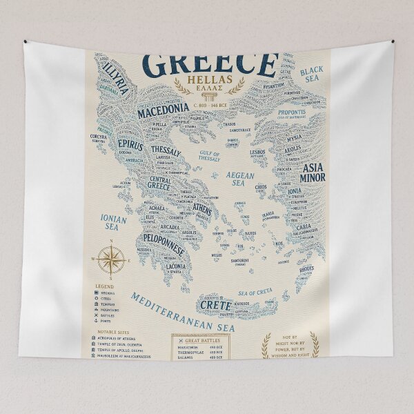 Item preview, Ancient Greece, Athens and Aegean Sea Historical Geography designed and sold by StampMyPassport.