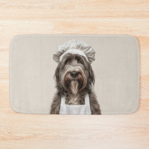Item preview, Bergamasco Sheepdog Chef Dog Funny Cooking Apron Hat designed and sold by LazyOwlStore.
