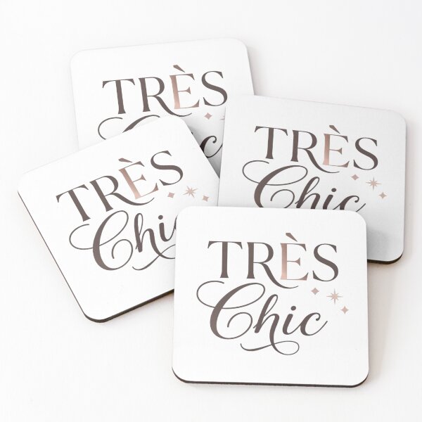 Item preview, Très Chic Ceramic Mug Design, 11oz 15oz Mug Wrap PNG, Parisian Chic Sublimation Design, Elegant French Quote Graphics, Blush and Bronze Coffee Mug Art designed and sold by Miming.