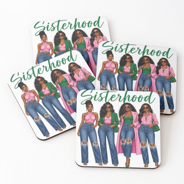 Artikelvorschau, Schwesternschaft Pink Grün Fashion Squad entworfen und verkauft von WearTheVibe Store.