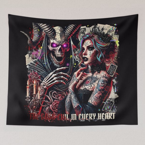 Item preview, Horned Demon Gothic Queen Tarot designed and sold by Voodoo Store Paranormal Collections.