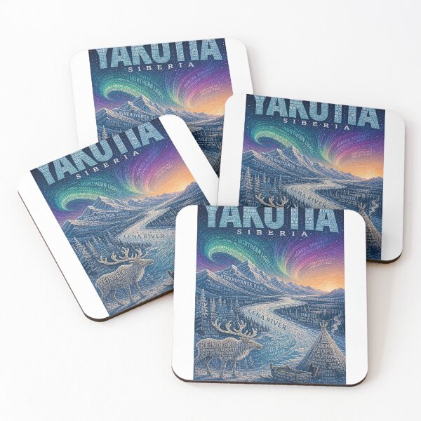 Item preview, Yakutia Siberia, Verkhoyansk Range and Lena River designed and sold by StampMyPassport.