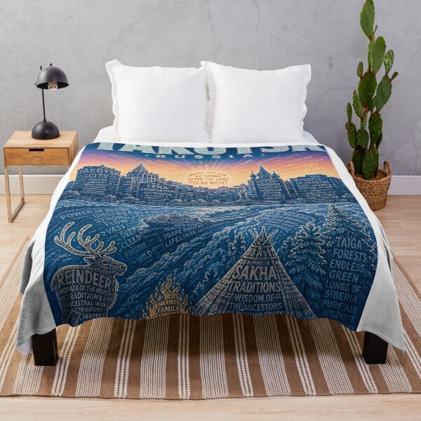 Item preview, Yakutsk Russia, Lena River and Sakha Republic Heritage designed and sold by StampMyPassport.