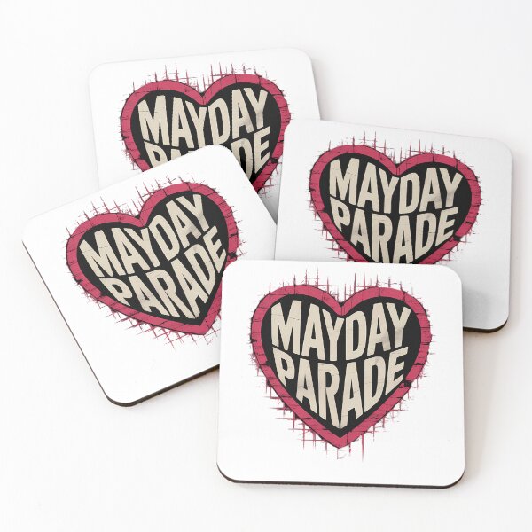 Item preview, Mayday Parade Heart Shaped Grunge Typography designed and sold by rustutokali.