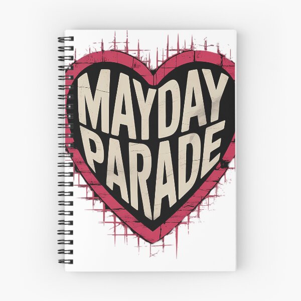Item preview, Mayday Parade Heart Shaped Grunge Typography designed and sold by rustutokali.